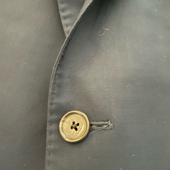 David Donahue Luxury Super 150's Wool Ryan Suit Jacket in Navy Size 46 R - Picture 3 of 10